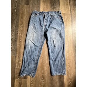 Levis 550 Relaxed Fit Jeans Mens 40x30 Blue Good Denim Tapered Leg